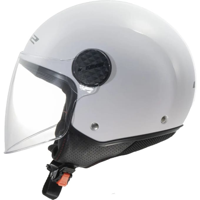 LS2 OF558 Sphere II Solid Gloss White Jet Helm - Helm