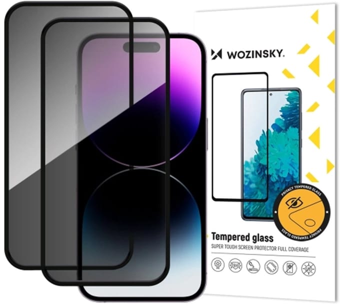(2 stuks) Wozinsky Geschikt voor iPhone 17 Screenprotector - Privacy Glass