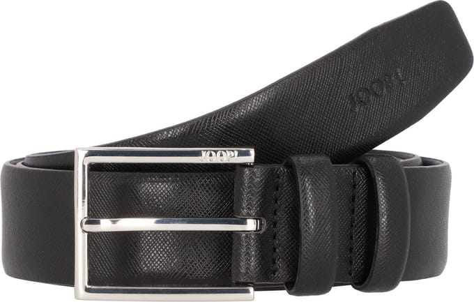 JOOP! Leren Riem Elegant Coll. Belt 3,5 CM W100 Black Zwart
