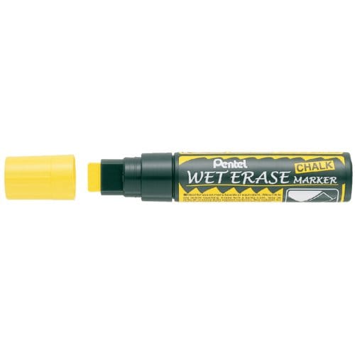 Viltstift Pentel SMW56 krijtmarker geel 8-16mm