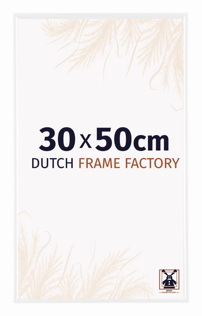 Fotolijst 30x50 cm - Kunststof - Wit Hoogglans - Easy