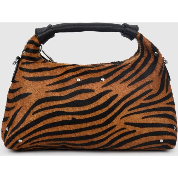 Núnoo Dandy Stripes Deluxe Dark Brown Größe: OS | Handtaschen Outlet | Damen | Braun