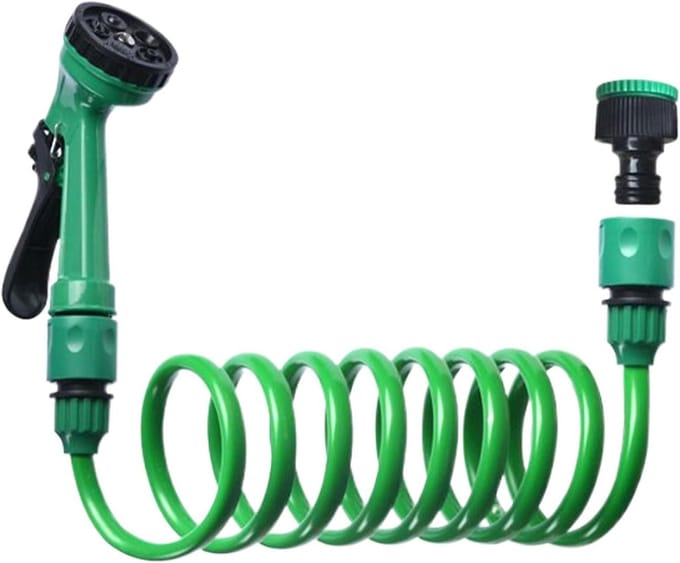 Tuinslang Set - Flexibele Waterslang - Auto Wassen - Automatisch Uittrekbaar - 10 Meter - Terra