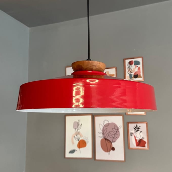 Bamyum Ace Hanglamp Industrieel Metaal Ø39 cm, Vintage Hanglamp, E27 Pendellamp