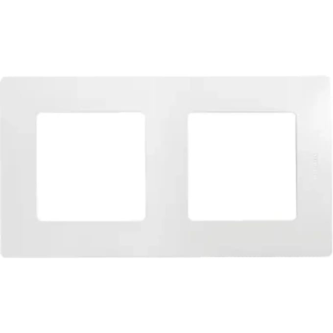 Legrand Afdekplaat 2-voudig Verticaal/horizontaal Niloe Wit