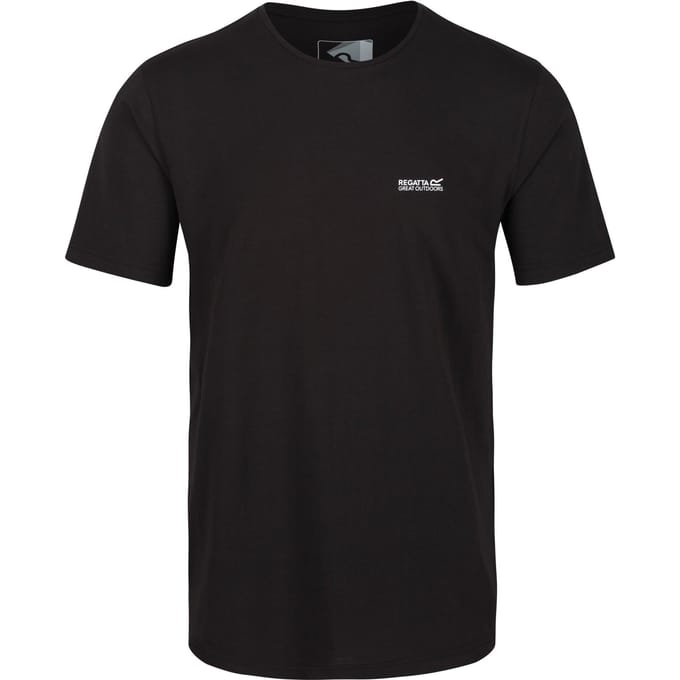 Regatta Heren Tait Lichtgewicht Actief T-Shirt (Zwart)