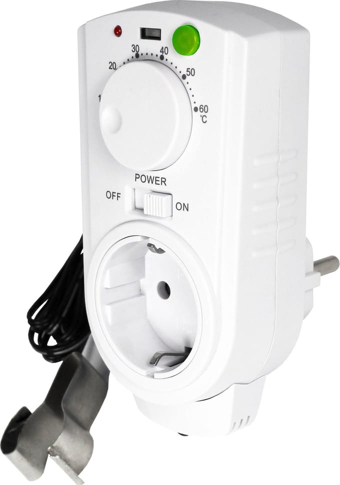 EcoSavers Thermo Switch Temperatuur Schakelaar Pompschakelaar | Speciaal voor pomp vloerverwarming | Energiebesparende schakelaar