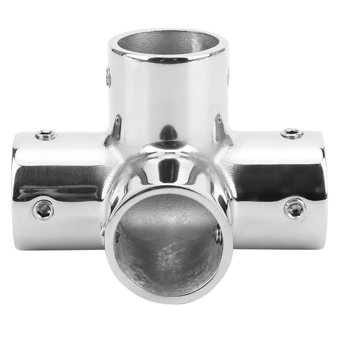 25mm Handreling Fitting 316 roestvrij staal 4-weg Ronde Basis Hardware Accessoires