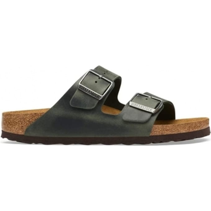 Sandalen BIRKENSTOCK Arizona Natural Oiled Leather Narrow - Thyme