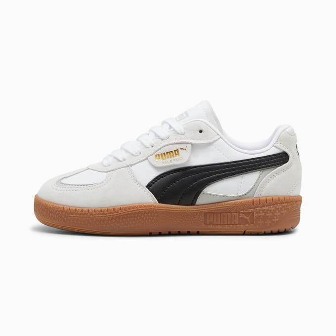 Puma Palermo Moda Leren Dames Sneakers Grijs/Zwart