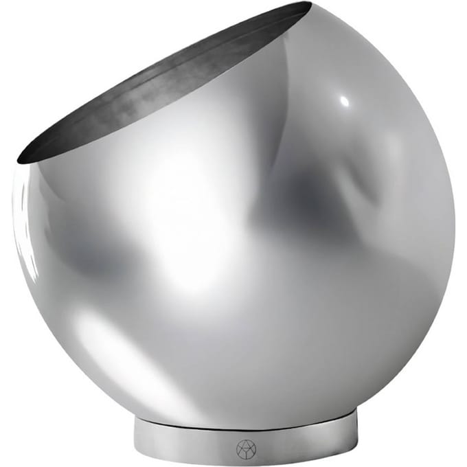 AYTM bloempot Globe, Ø 30 cm, zilver, roestvrij staal