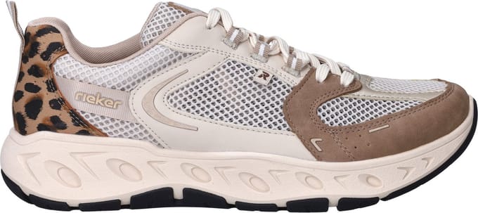 Rieker Sport Sneakers - Dames - Beige - Maat:42