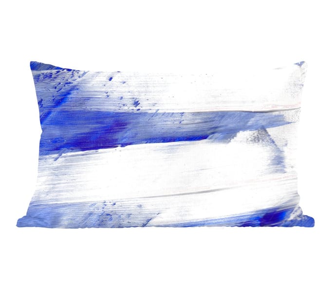 Sierkussens - Kussentjes Woonkamer - 60x40 cm - Verf - Design - Blauw