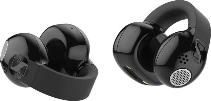 Sennheiser ACCENTUM Clip True Wireless Open Earbuds - Black