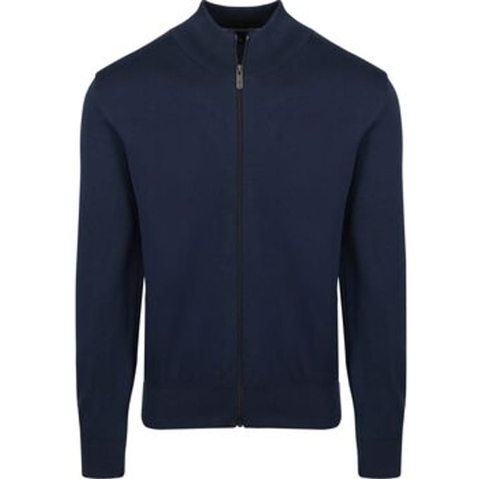 State Of Art Half Zip Trui Structure Navy - Maat XXL - Heren - Pullovers