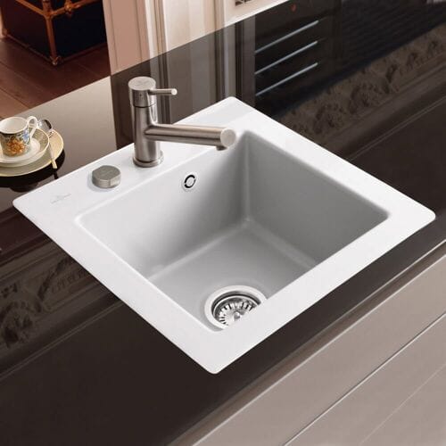 Villeroy & Boch Subway 45 XS flat sink, drain set with eccentric actuation 67812FR1