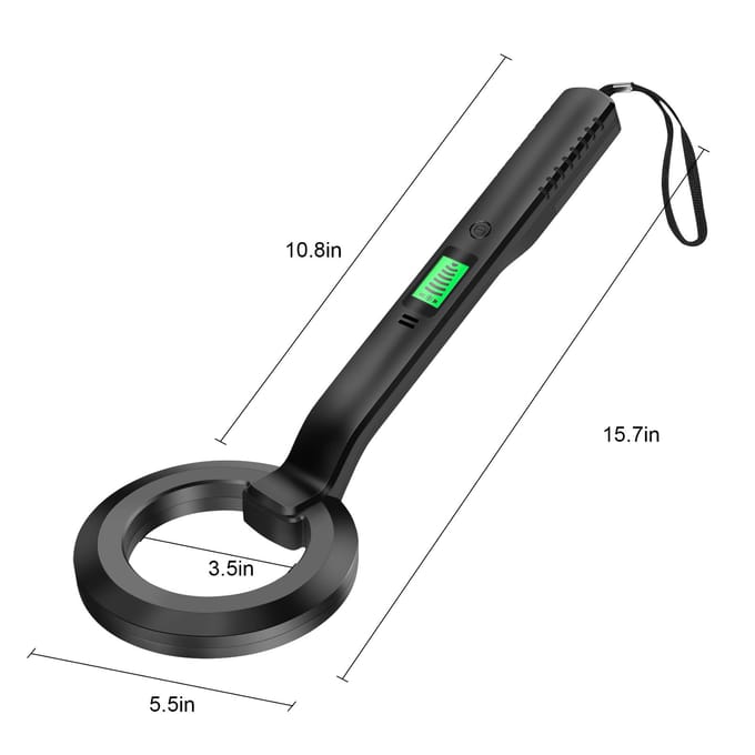 Détecteur de métaux portatif IP66, dispositif de positionnement de pièces de monnaie étanche, Portable, souterrain, sous-marin noir