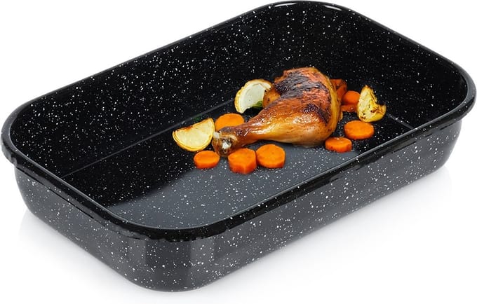 Braadslede Geëmailleerd Rechthoekige 3,4 l, 34x22x6,5 cm - Ovenschaal - Braadpan