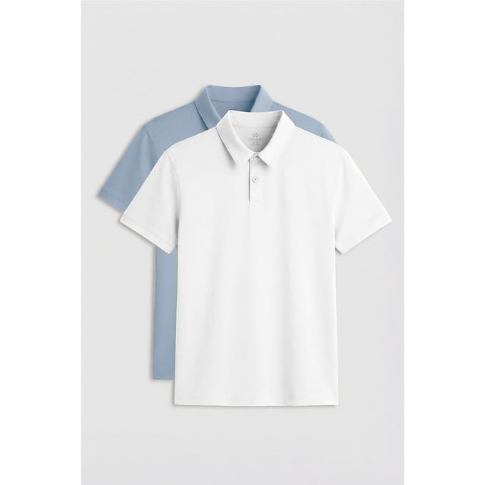 Heren Katoen-Elastaan Polo T-shirt