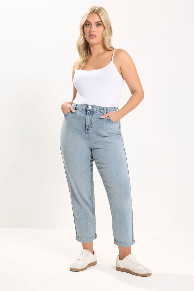 Yours Blauwe Boyfriend Jeans Size 52