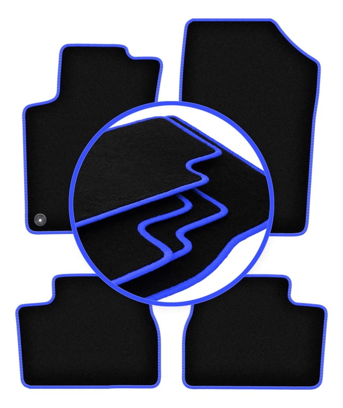 CARLUX-BLUE automatten voor: Peugeot 207 SW, stationwagen, hatchback (2006-2012)