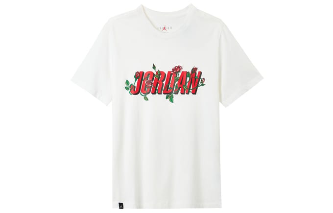 Jordan Set-in Sleeve T-shirt Heren Wit XL red