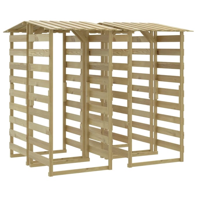 vidaXL - Pergola's - met - dak - 4 - st - 100x90x200 - cm - geïmpregneerd - grenenhout