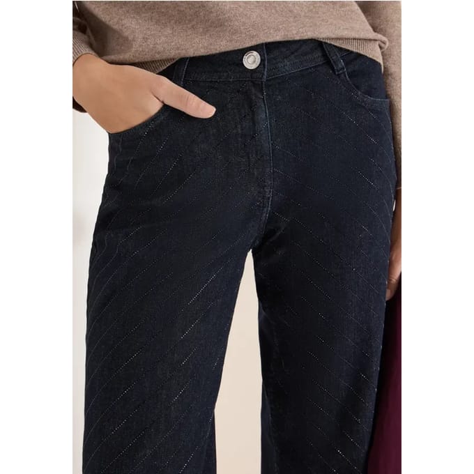 Jeans met edelstenen