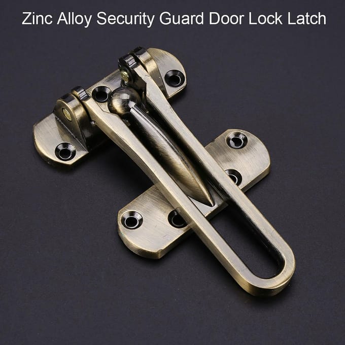 Loquet de sécurité robuste en alliage de zinc pour porte d'hôtel Type 1