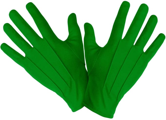 Groene handschoenen