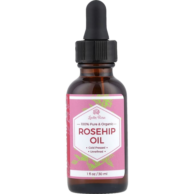 Leven Rose, 100% Pure Organic Rosehip Oil, 1 fl oz (30 ml)