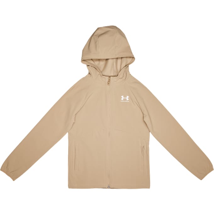 Under Armour Vibe Trainingspakken Kinder - Beige - Maat 137 - 149 CM - Poly Woven