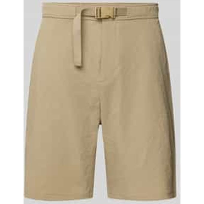 Korte broek met riem en achterzakken