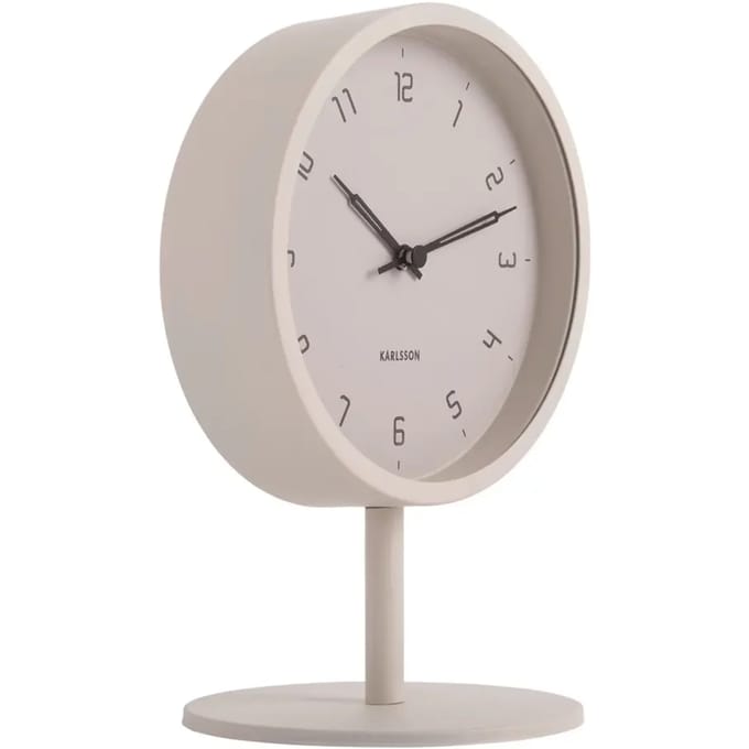 Karlsson Tafelklok Stark - Grijs - Ø15cm - Modern