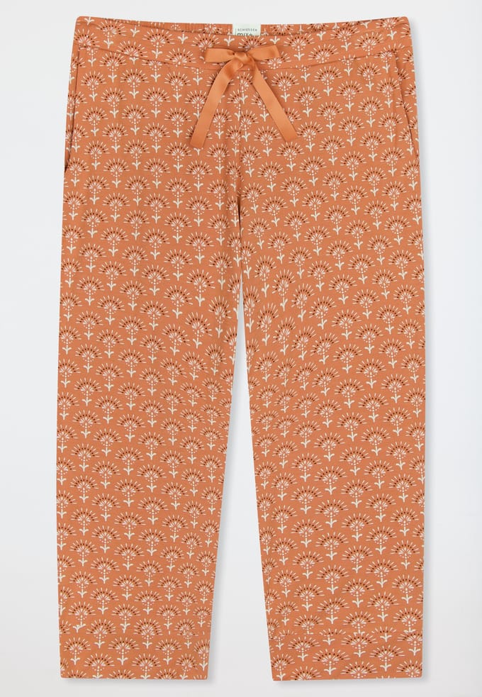 Loungebroek 3/4 lang modal ornament multicolor - Mix+ Relax 36