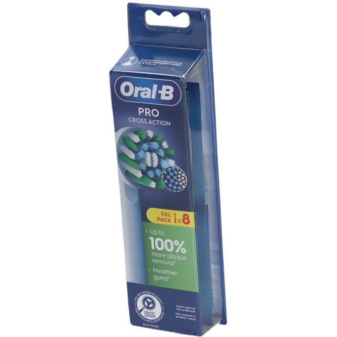 Oral-B Pro Cross Action Opzetborstels - Wit - 8 Stuks