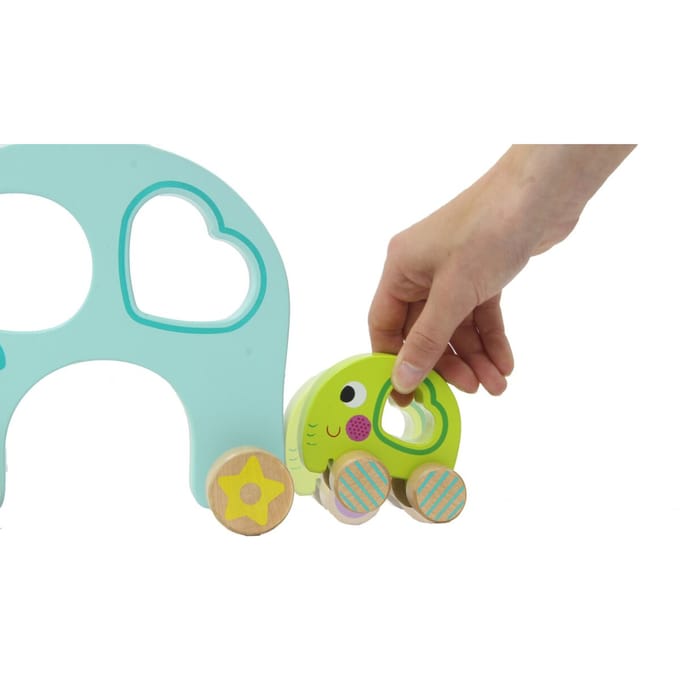 Jamara Trekfiguur Olifant Junior 24 X 8,3 Cm Hout Blauw 3-delig