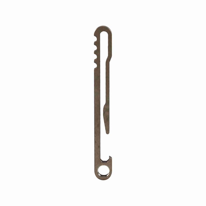 Buitenuitrusting Titaniumlegering EDC Sleutelhanger Riemclip Sneltrekkende Sleutelhanger brown