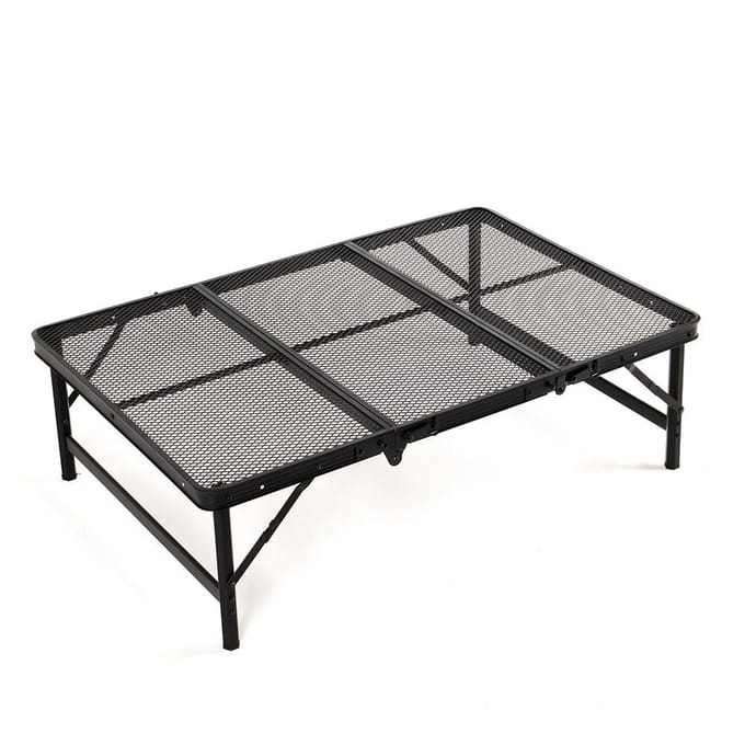 Camping klaptafel Draagbare drievoudige buitentafel In hoogte verstelbare opvouwbare tafel Folding Table gray