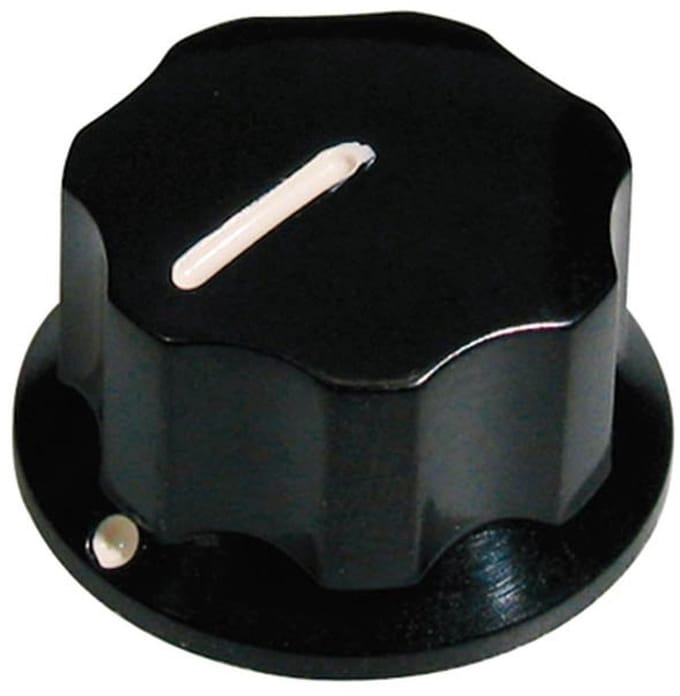 Boston KB-145-S Knop Jocker Bas, Zwart met Setschroef, Klein