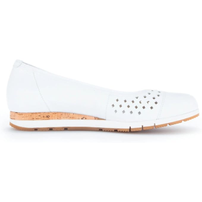 Gabor 22.412.50 - dames instapper - Wit - maat 42 (EU) 8 (UK)