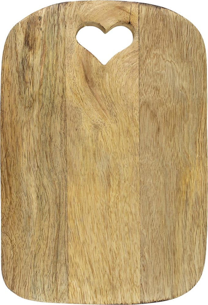 snijplank hart mango hout 30cm