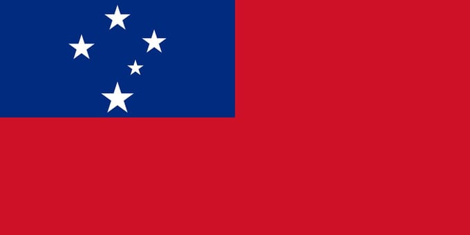 Vlag Samoa 120x180cm