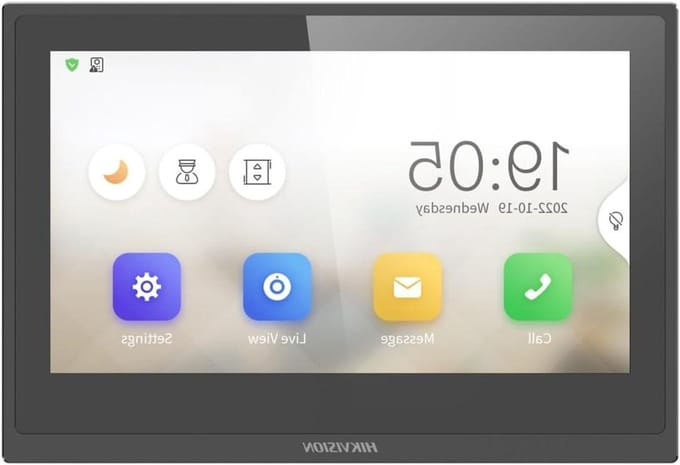 Video Intercom Monitor - Deurcamera Scherm - Beveiliging Thuis - 7-inch Touchscreen - 24 x 20 x 14 cm - Wit
