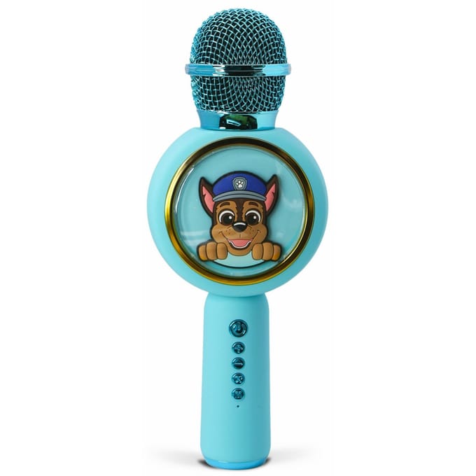 Paw Patrol Chase - draadloze karaoke microfoon voor kinderen - oplichtend LED display - speaker - stemvervorming