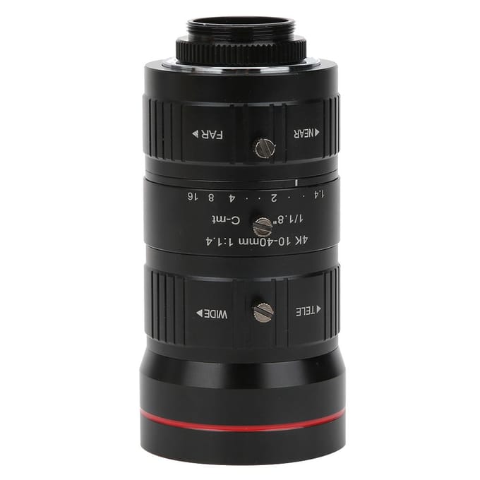 8MP Zoom Industriële Camera Lens C Mount HD 4K Handmatig Diafragma Beveiligings CCTV Accessoire 10?40 mm black