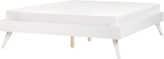 BERRIC - Tweepersoonsbed - Wit - 140 x 200 cm - MDF