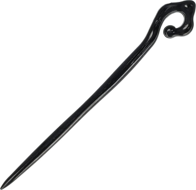Haarsoires Styling Tool - Haarpin 17cm - Krul – Knot Hulpmiddel – Kunststof – Zwart