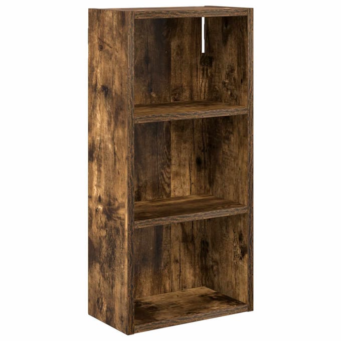 vidaXL - Badkamer - wandkast - Gerookte - Eik - 30 - x - 16 - x - 62,5 - cm