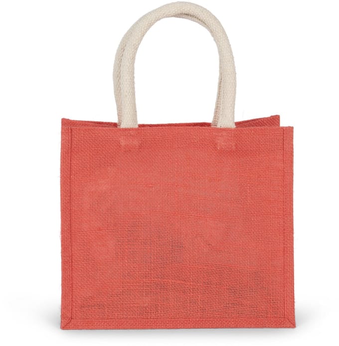 Kimood Shopper van jutecanvas - middelgroot model KI0273 - True Coral - One size